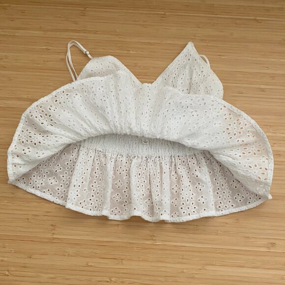 White Eyelet Cami Top - Picture 6 of 6